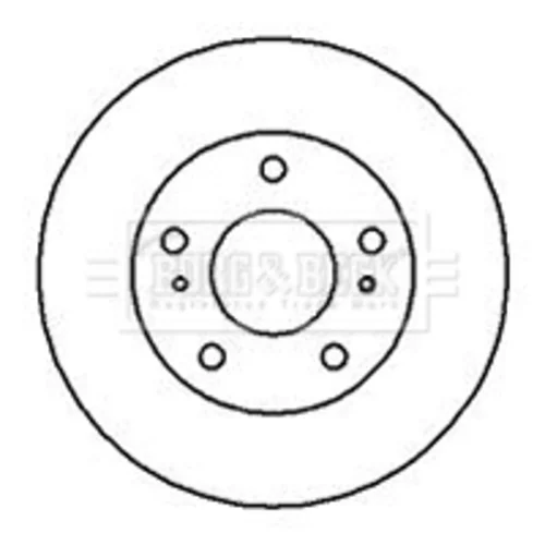 Brzdový kotúč BORG & BECK BBD4138 - obr. 1