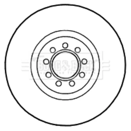 Brzdový kotúč BORG & BECK BBD4711