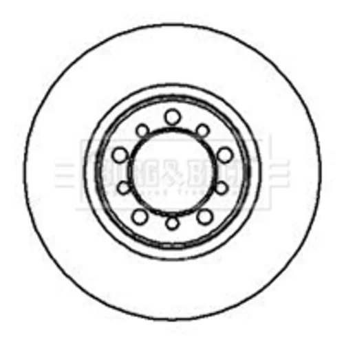 Brzdový kotúč BORG & BECK BBD4919