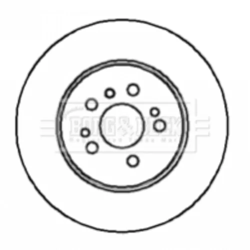 Brzdový kotúč BORG & BECK BBD5089