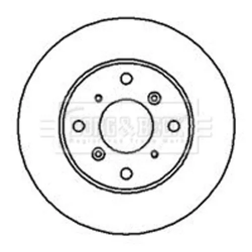 Brzdový kotúč BORG & BECK BBD5091