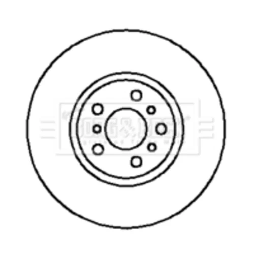 Brzdový kotúč BBD5108 (BORG & BECK)