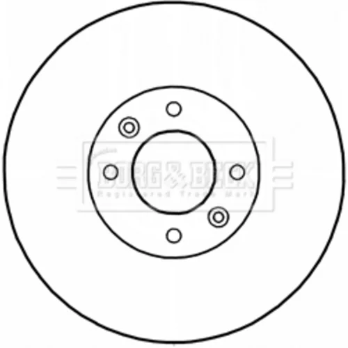 Brzdový kotúč BORG & BECK BBD5234