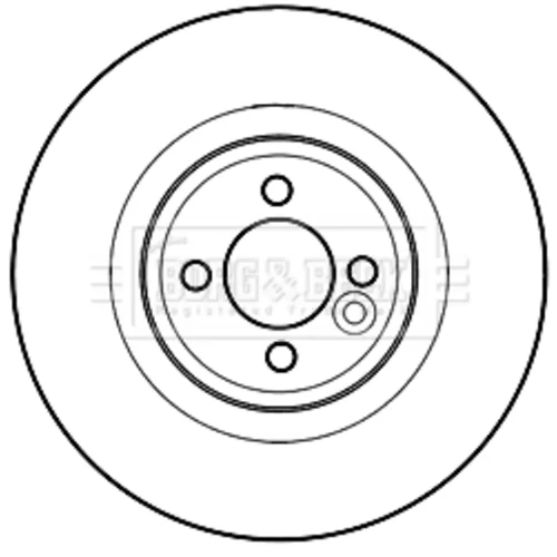 Brzdový kotúč BORG & BECK BBD5333