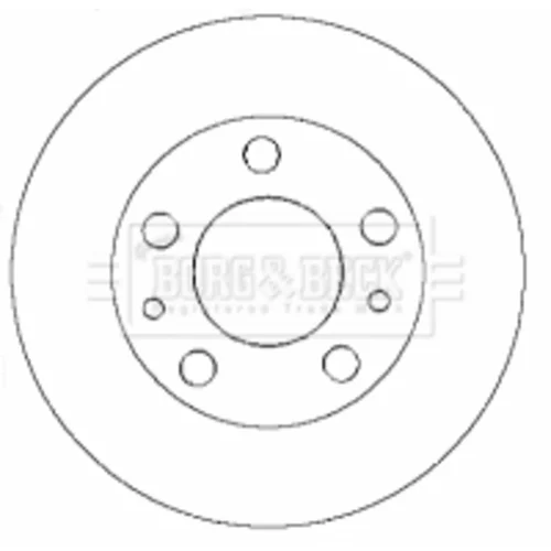 Brzdový kotúč BORG & BECK BBD5770S