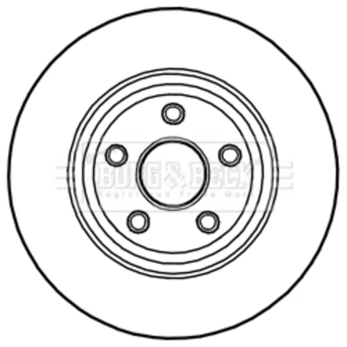 Brzdový kotúč BORG & BECK BBD6005S