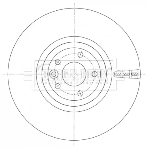 Brzdový kotúč BORG & BECK BBD6103S