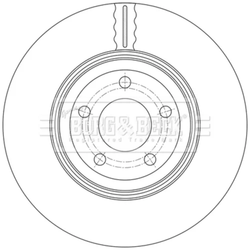 Brzdový kotúč BORG & BECK BBD7014S