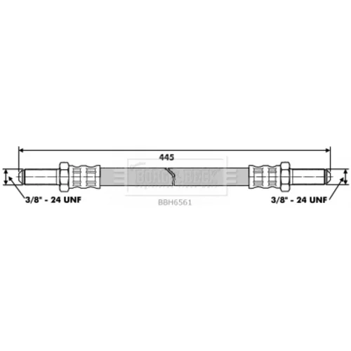 Brzdová hadica BORG & BECK BBH6561