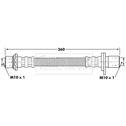 Brzdová hadica BORG & BECK BBH6854