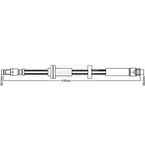 Brzdová hadica BORG & BECK BBH8332