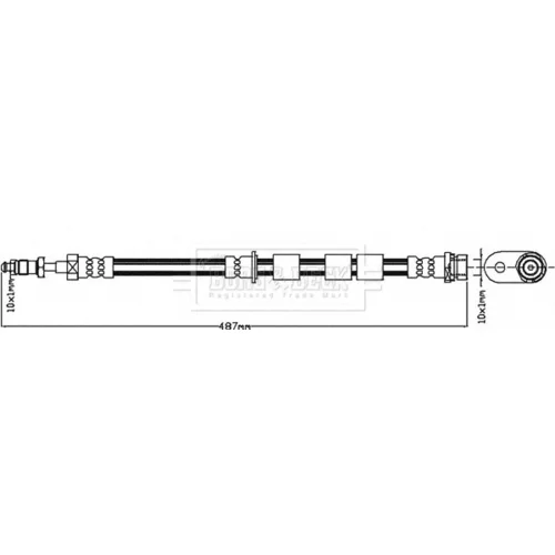 Brzdová hadica BORG & BECK BBH8370