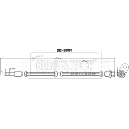 Brzdová hadica BORG & BECK BBH8989