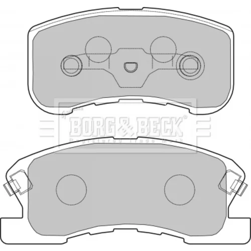 Sada brzdových platničiek kotúčovej brzdy BORG & BECK BBP1434 - obr. 1