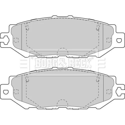 Sada brzdových platničiek kotúčovej brzdy BORG & BECK BBP1570