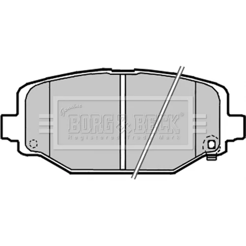 Sada brzdových platničiek kotúčovej brzdy BORG & BECK BBP2341