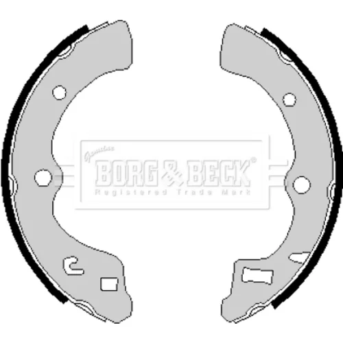 Sada brzdových čeľustí BORG & BECK BBS6167