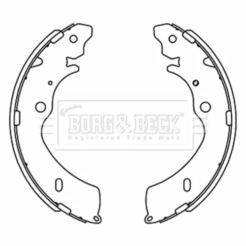 Sada brzdových čeľustí BORG & BECK BBS6505