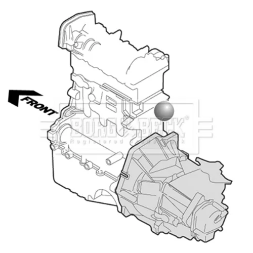 Uloženie motora BORG & BECK BEM3140 - obr. 1