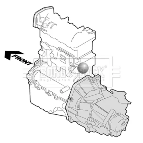 Uloženie motora BORG & BECK BEM4230 - obr. 2