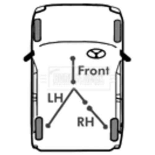 Ťažné lanko parkovacej brzdy BORG & BECK BKB1335 - obr. 1
