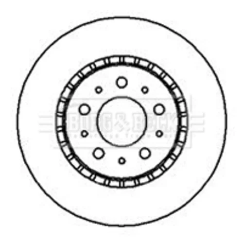 Brzdový kotúč BORG & BECK BBD4038 - obr. 1