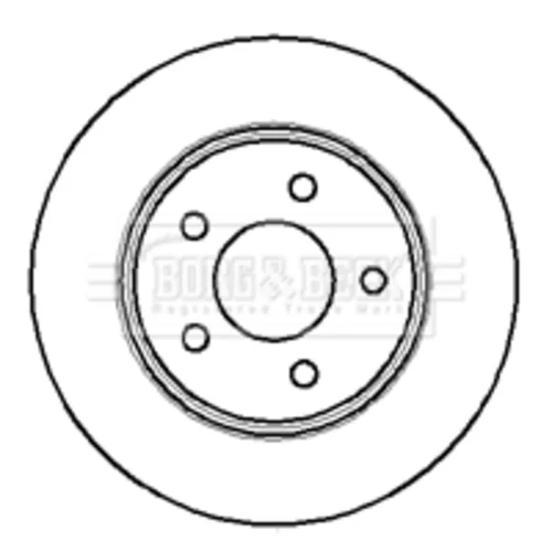 Brzdový kotúč BORG & BECK BBD4123