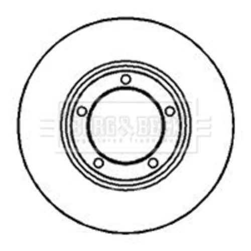 Brzdový kotúč BORG & BECK BBD4161