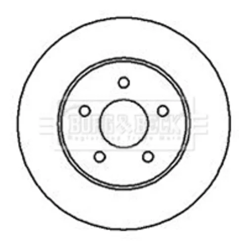 Brzdový kotúč BORG & BECK BBD4239 - obr. 1