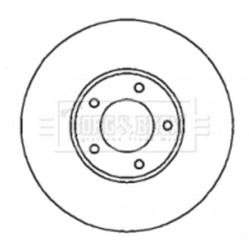 Brzdový kotúč BORG & BECK BBD4275