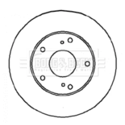 Brzdový kotúč BORG & BECK BBD4331