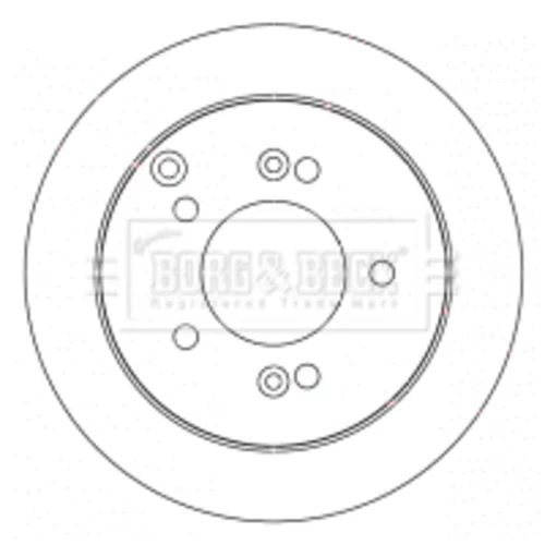 Brzdový kotúč BORG & BECK BBD4540
