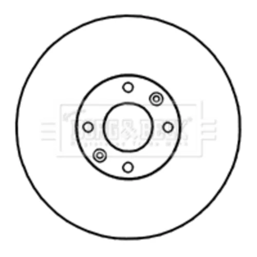 Brzdový kotúč BORG & BECK BBD4717 - obr. 1