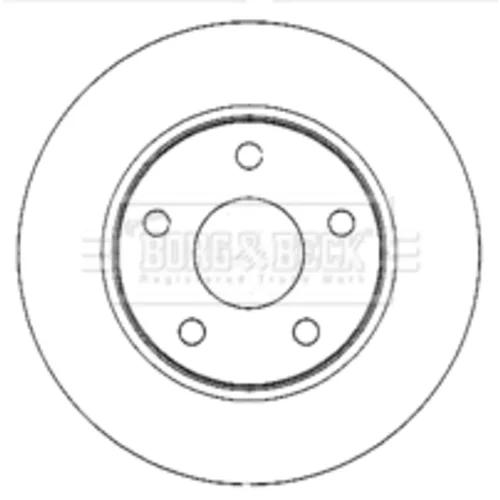 Brzdový kotúč BORG & BECK BBD4768