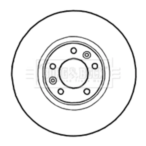 Brzdový kotúč BORG & BECK BBD4775 - obr. 1