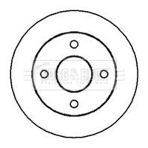 Brzdový kotúč BORG & BECK BBD4889
