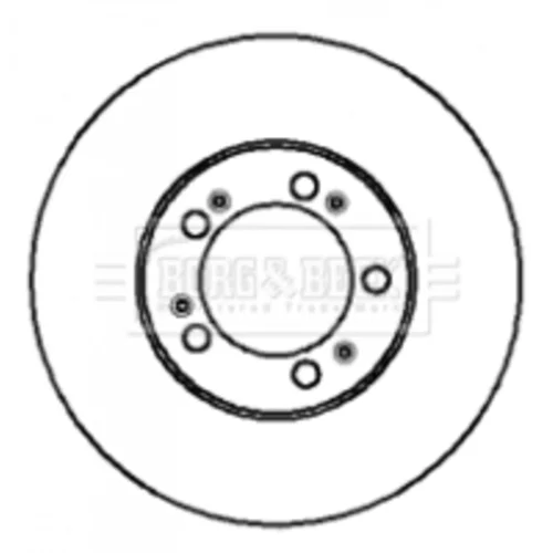 Brzdový kotúč BORG & BECK BBD4911