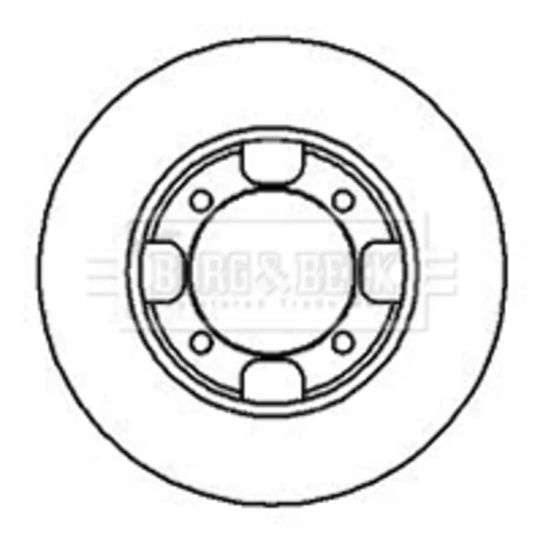 Brzdový kotúč BORG & BECK BBD4920
