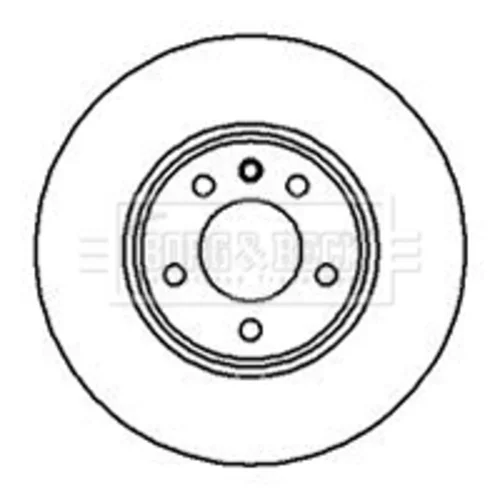 Brzdový kotúč BORG & BECK BBD4959