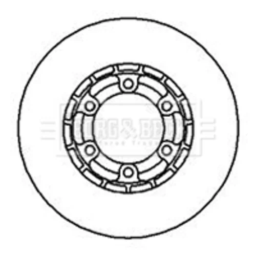 Brzdový kotúč BORG & BECK BBD5152
