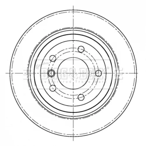 Brzdový kotúč BORG & BECK BBD5416