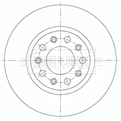 Brzdový kotúč BORG & BECK BBD5523