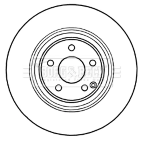 Brzdový kotúč BORG & BECK BBD5737S