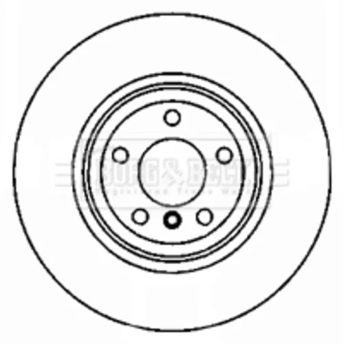 Brzdový kotúč BORG & BECK BBD5825S