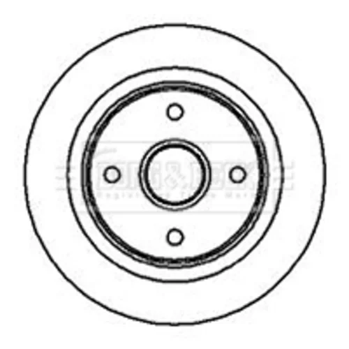 Brzdový kotúč BORG & BECK BBD5862S