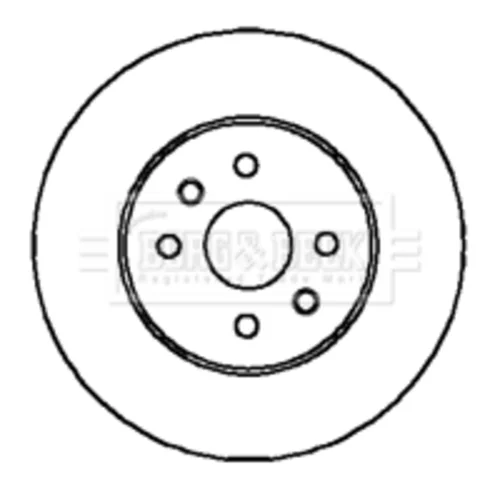 Brzdový kotúč BORG & BECK BBD5876S