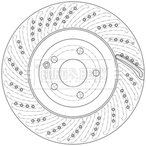 Brzdový kotúč BORG & BECK BBD6217S - obr. 1
