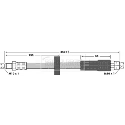 Brzdová hadica BORG & BECK BBH6916 - obr. 1