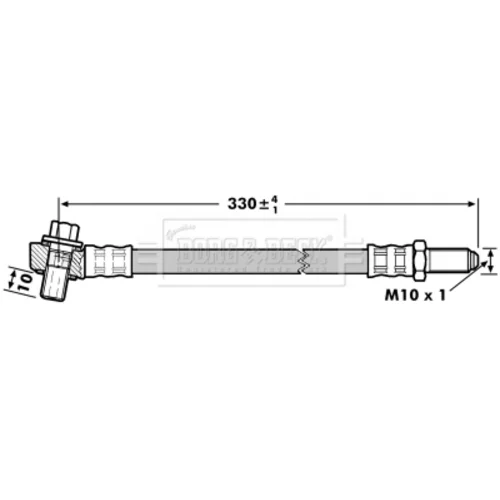 Brzdová hadica BORG & BECK BBH7025