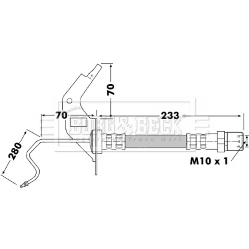 Brzdová hadica BORG & BECK BBH7119